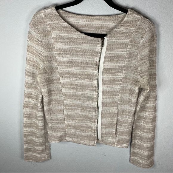 Anthro Dolan Moto zip texture knit Cardigan - Picture 2 of 6